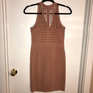 Stretta rose gold body con dress